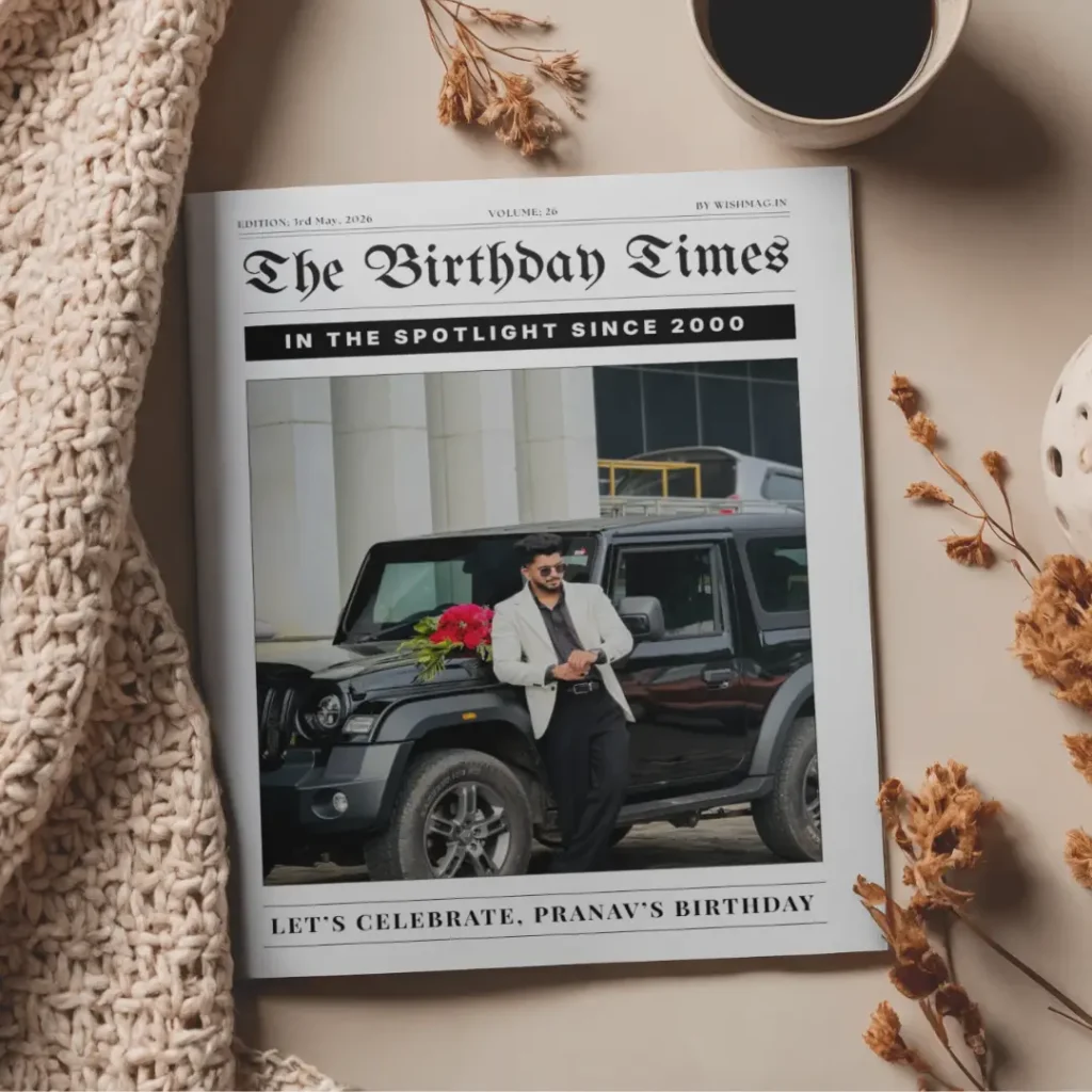 The Birthday Times Magazine for Him Photo
