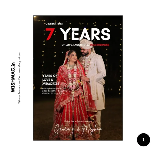 Year Count Wedding Anniversary Magazine - 16 Pages & 39 Photos