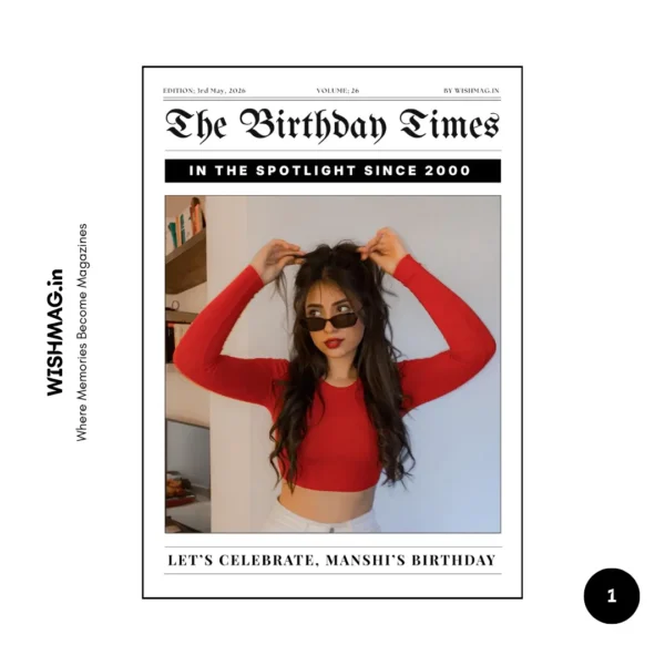 The Birthday Times Magazine For Her - 12 Pages & 27 Photos