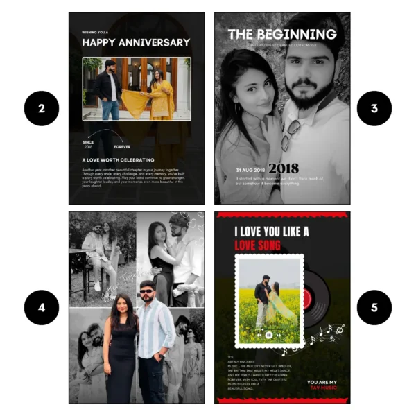 Year Count Wedding Anniversary Magazine - 16 Pages & 39 Photos
