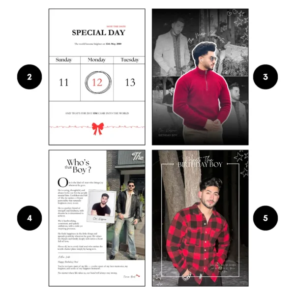 Vogue Birthday Edition Magazine For Him - 12 Pages & 28 Photos