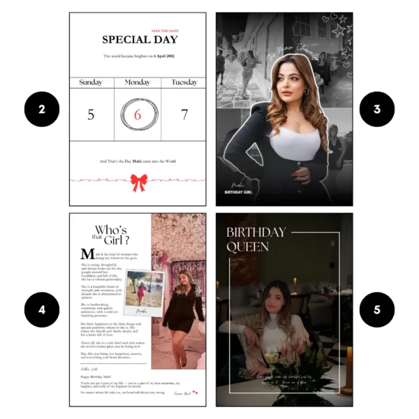 Vogue Birthday Edition Magazine For Her - 12 Pages & 28 Photos