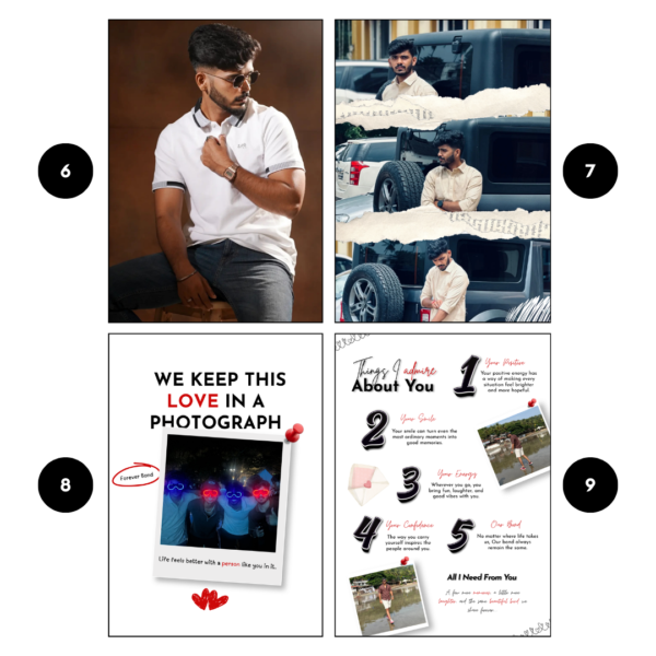 The Birthday Magazine for Him - 12 Pages & 32 Photos