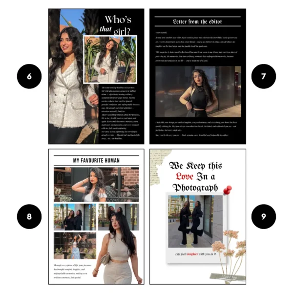 The Birthday Times Magazine For Her - 12 Pages & 27 Photos