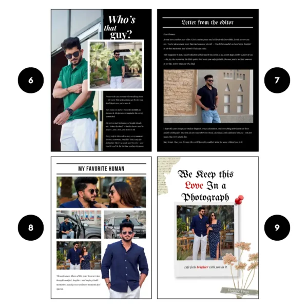 The Birthday Times Magazine for Him - 12 Pages & 28 Photos
